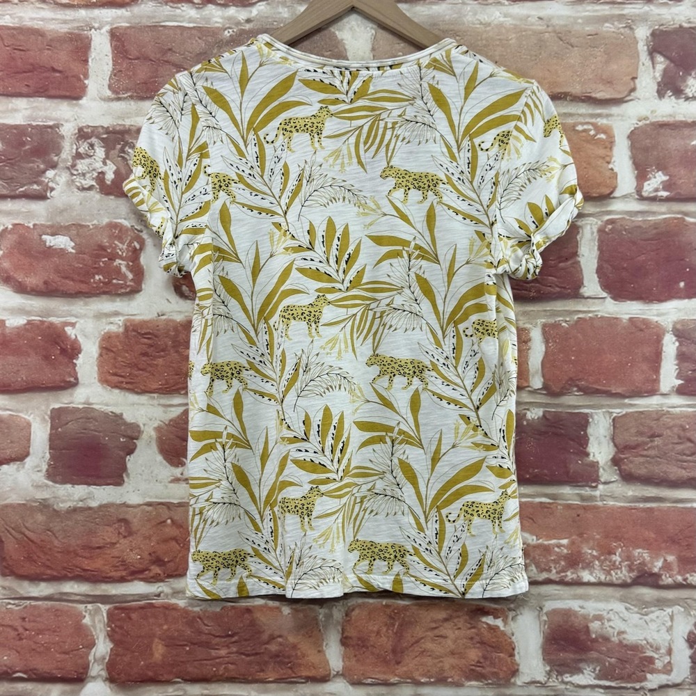 Anthropologie Tla Shirt Women's XS Multicolor Animal Print Tropical Casual Top - Picture 4 of 9